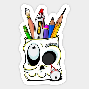 Creative skull Sticker